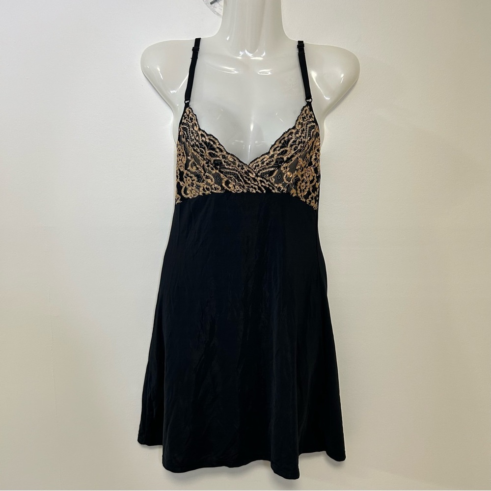 ◾️Vintage Hanna Slip Dress  With Gold Detailing On Bust